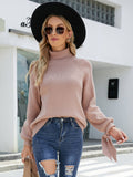 Zeruah Turtle Neck Knit Sweater - Beige Ledshopy.com