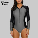 One-piece Swimsuit Swimwear Surfing Top Biking Shirt Plus Size