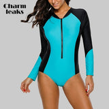 One-piece Swimsuit Swimwear Surfing Top Biking Shirt Plus Size