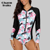 One-piece Swimsuit Swimwear Surfing Top Biking Shirt Plus Size