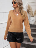 Reenia Pullover Knit Sweater - Tan